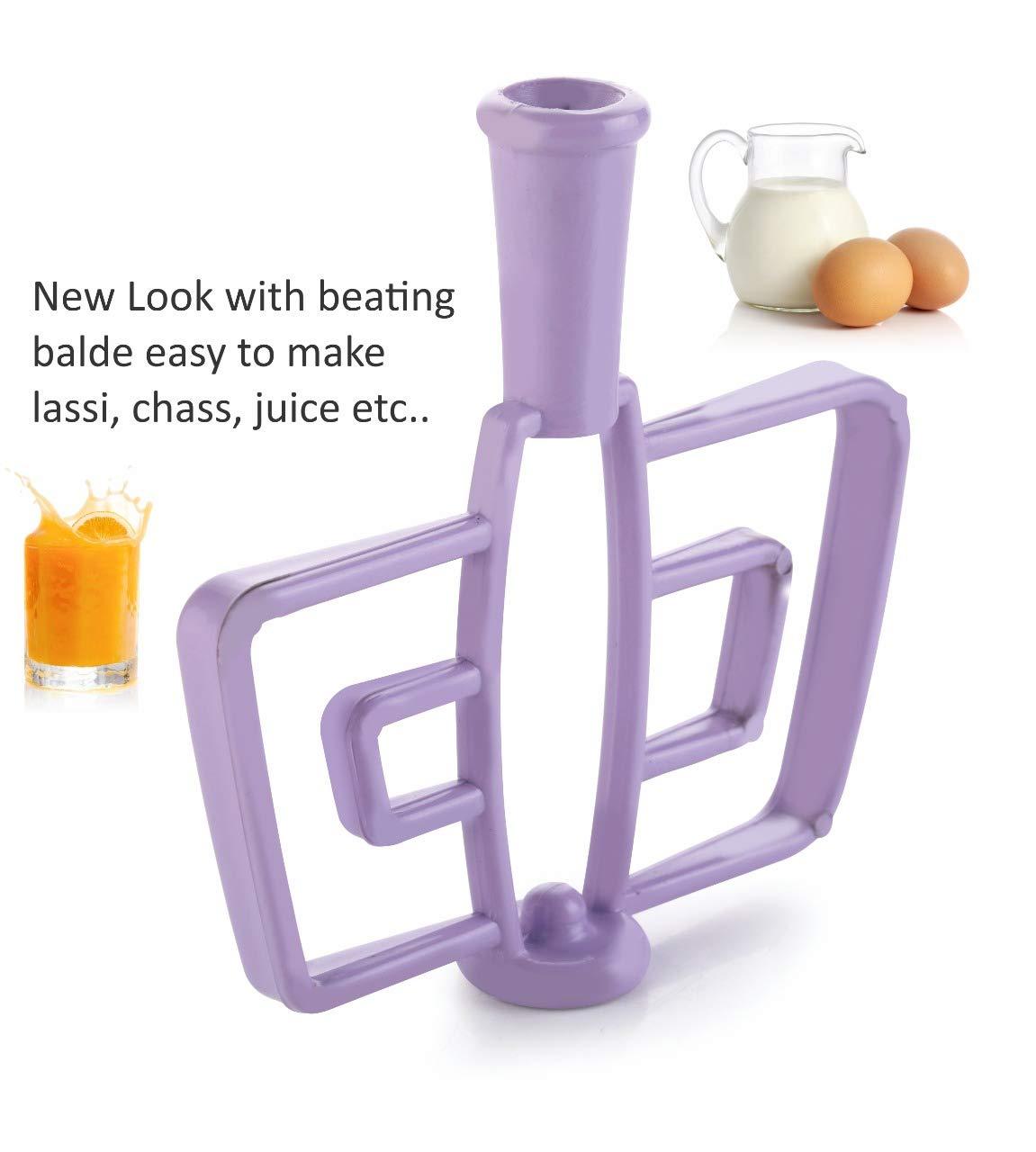 2180 Manual 2in1 Handy 1 Litre Plastic Dori Chopper, Cutter with SS Blades and Whisker Blade (1000 ml) - SkyShopy 2180 Manual 2in1 Handy 1 Litre Plastic Dori Chopper, Cutter with SS Blades and Whisker Blade (1000 ml) - SkyShopy